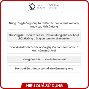 Combo Trắng Sáng toàn diện gồm : Body Essence 300G +Skin Perfect 30+ 30G ( Tặng mặt nạ HA Collagen Bio-Cell Mask cho đơn >400k )