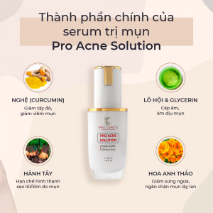 Serum trị mụn thâm sẹo rổ KimKul Pro Acne Solution 30ML - Giúp trị mụn thâm, sẹo rổ, mụn đầu đen, mụn cám, mụn bọc