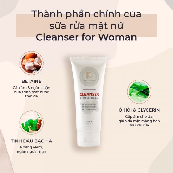  Cleanser For Woman 100ML - Màu sắc Trắng Size 100Ml