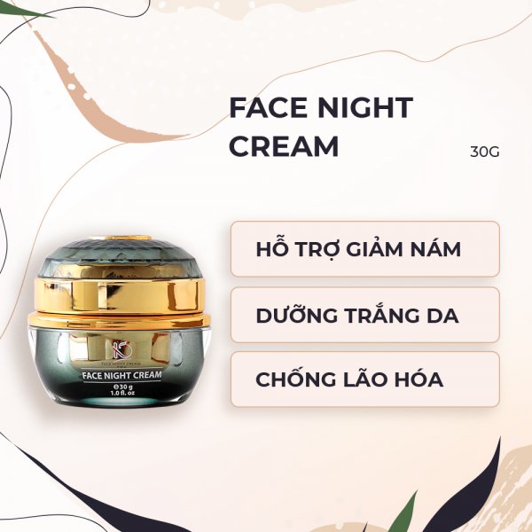  Cream dưỡng da Đêm KimKul Face Night Cream 30G - Kem dưỡng trắng da, giữ ẩm, chăm sóc da vào ban đêm - Màu sắc Vàng , Đen Size 30G