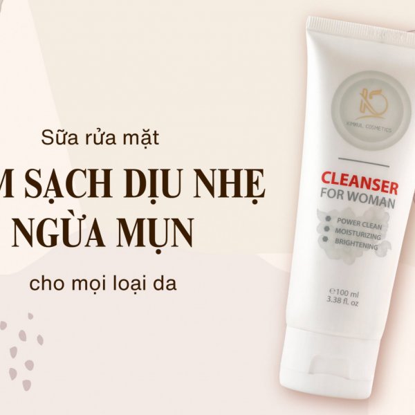 Sữa rửa mặt cho dành Nữ KimKul Cleanser For Woman 100ML - Sữa rửa mặt dưỡng ẩm, chống lão hóa, hỗ trợ trắng da cho nữ - Màu sắc Trắng Size 100Ml